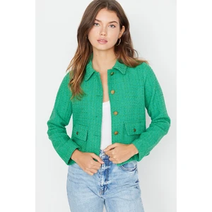 Trendyol Jacket - Green - Regular fit