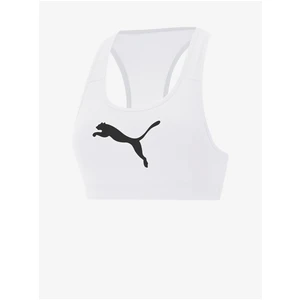 Puma Mid 4Keeps White Sports Bra - Women