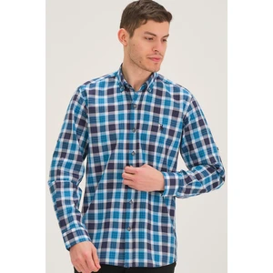 G743 DEWBERRY MEN'S SHIRT-BLUE