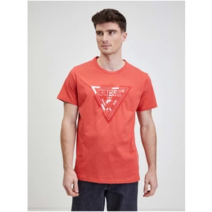 Coral Men's T-Shirt Guess - Men's