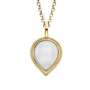 Engelsrufer Pozlátený náhrdelník s mesačným kameňom Pure Drop ERN-PUREDROPMOG (retiazka, prívesok)