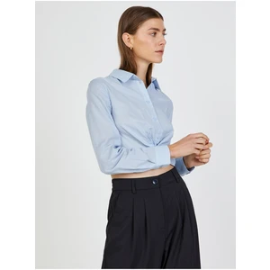 Light Blue Cropped Shirt TALLY WEiJL - Women