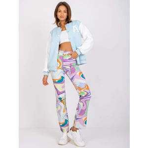 Palma light blue women's sweatshirt bomber