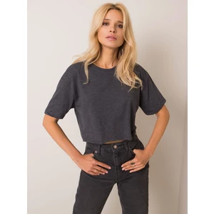 RUE PARIS Graphite short t-shirt