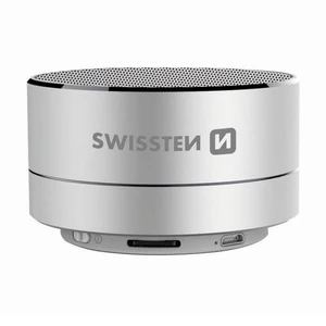 Bluetooth hangszóró Swissten i-Metal, ezüst