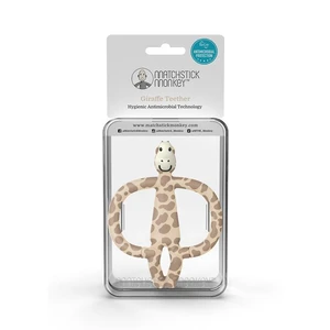 Hryzátko a zubná kefka - MATCHSTICK MONKEY Giraffe Teether - Žirafa