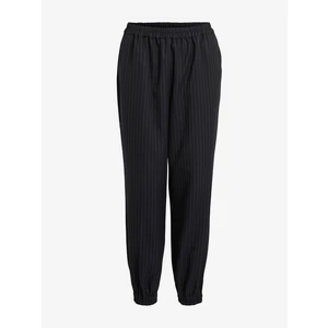 Dark blue striped trousers VILA Petra - Women