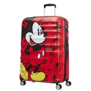 American Tourister Cestovní kufr Wavebreaker Disney Spinner 96 l - Mickey Comics Red