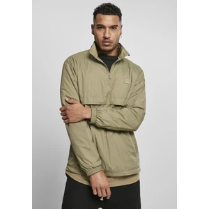 Stand Up Collar Pull Over Jacket Khaki