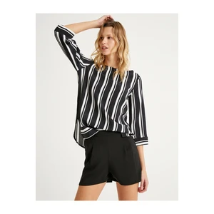 Koton Long Sleeve Striped Blouse