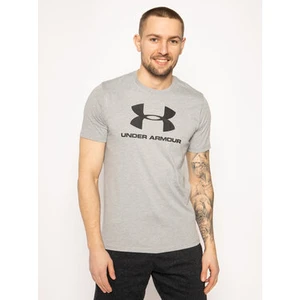 Under Armour Men's UA Sportstyle Logo Short Sleeve Steel Light Heather/Black M