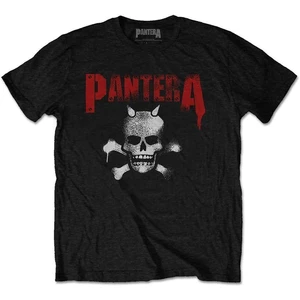 Pantera T-Shirt Horned Skull Stencil Grafik-Schwarz S