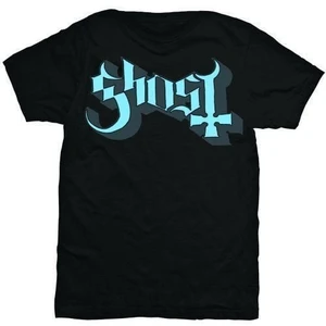 Ghost T-Shirt Keyline Logo Blau-Schwarz S