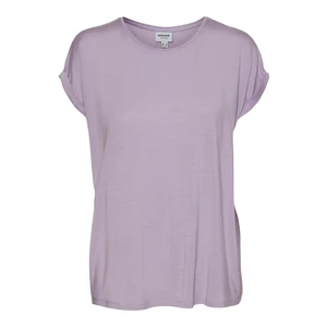 Vero Moda Dámské triko VMAVA Loose Fit 10187159 Pastel Lilac XS