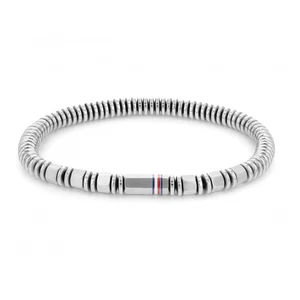 Tommy Hilfiger Originálny korálkový náramok z ocele Pulsera 2790381