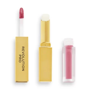 Revolution PRO Supreme Stay 24h Lip Duo ultra matná tekutá rtěnka s balzámem odstín Struck 2,5 g