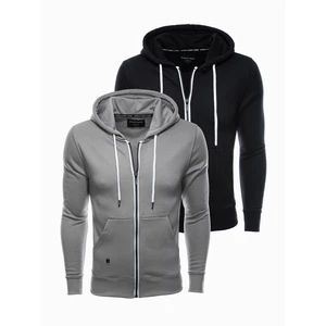 Ombre Clothing Men's zip-up sweatshirt Z33 V5 - mix 2