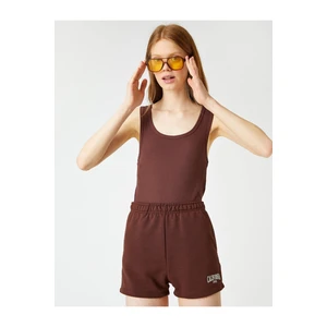 Koton Women's Brown Strap Singlet