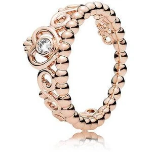 Pandora Bronzový prsten pro princezny 180880CZ 52 mm