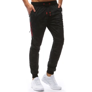 Men's black camo sweatpants Dstreet UX3631