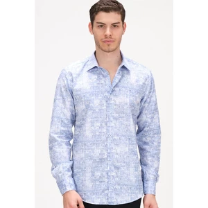 G738 DEWBERRY EMILIO CERUTTI MEN'S SHIRT-BLUE