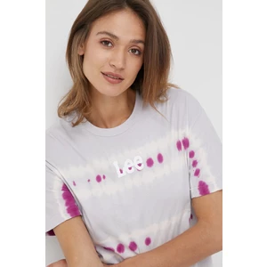 Light Grey Women's Patterned T-Shirt Lee - Women