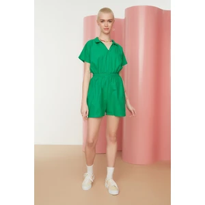 Trendyol Green Zipper Detailed Jumpsuit