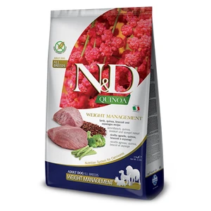 N&D Quinoa DOG Weight Management Lamb & Broccoli  pre psov 2,5 kg