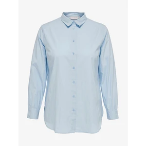 Light blue ladies shirt ONLY CARMAKOMA Nora - Women