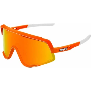 100% Glendale Soft Tact Neon Orange/HiPER Red Multilayer Mirror Lens Kerékpáros szemüveg