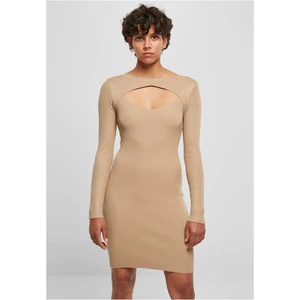 Women's cut-out dress unionbeige