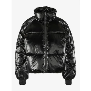 Black Women's Quilted Winter Jacket Noisy May Kit - Women