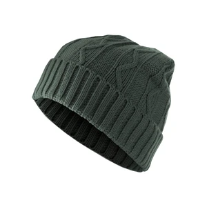 Beanie Cable Flap Beanie - Green