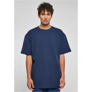 Oversized Waffle Tee Dark Blue