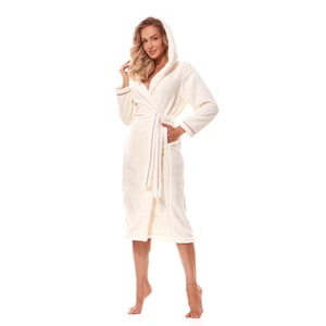 Soft long bathrobe 2322 Ecru Ecru