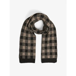 Black and brown women's plaid scarf VILA Vilibby - Women