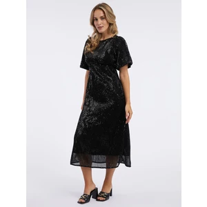 Orsay Black women's sequin midi dress - Women's