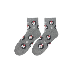 Bratex 2988 X-Mass Socks Women's 36-41 grey melange d-033