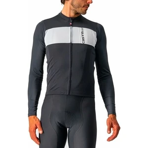 Castelli Prologo 7 Long Sleeve Jersey Light Black/Silver Gray-Ivory L