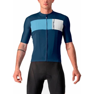 Castelli Prologo 7 Jersey Belgian Blue/Drive Blue-Silver Gray 3XL