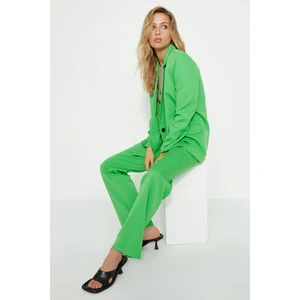 Trendyol Green Straight Woven Trousers