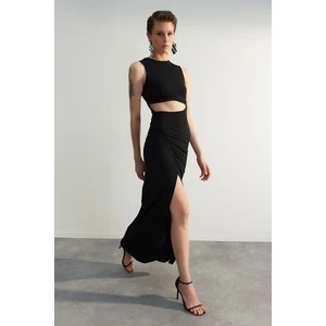 Trendyol Black Detailed Evening Dress