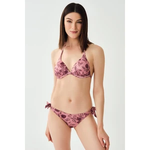 Dagi Dried Rose Triangle Covered Bikini Top