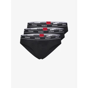 HUGO BOSS Three Pack Of Briefs With Logo Stretch-Cotton