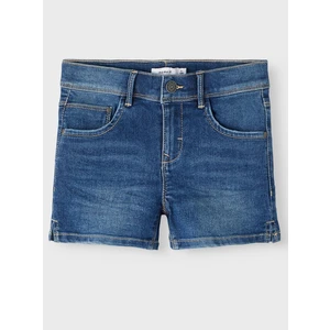 Blue Girly Denim Shorts name it Salli - Girls