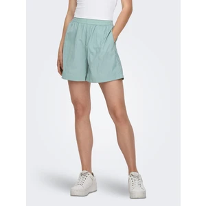 Light Green Womens Rustling Shorts ONLY Nellie - Women