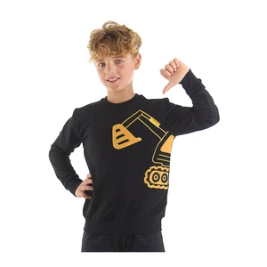 Denokids Scoop Boys Black Sweatshirt