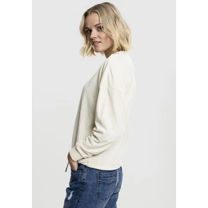 Women's Oversized Velvet Crew Sand