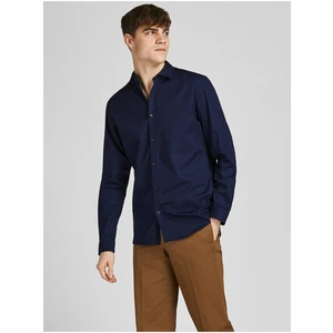 Dark blue Jack & Jones Lacardiff Mens Shirt - Mens