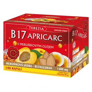 Terezia Company B17 Apricarc s marhuľovým olejom 150 kapsúl + 30 kapsúl ZDARMA